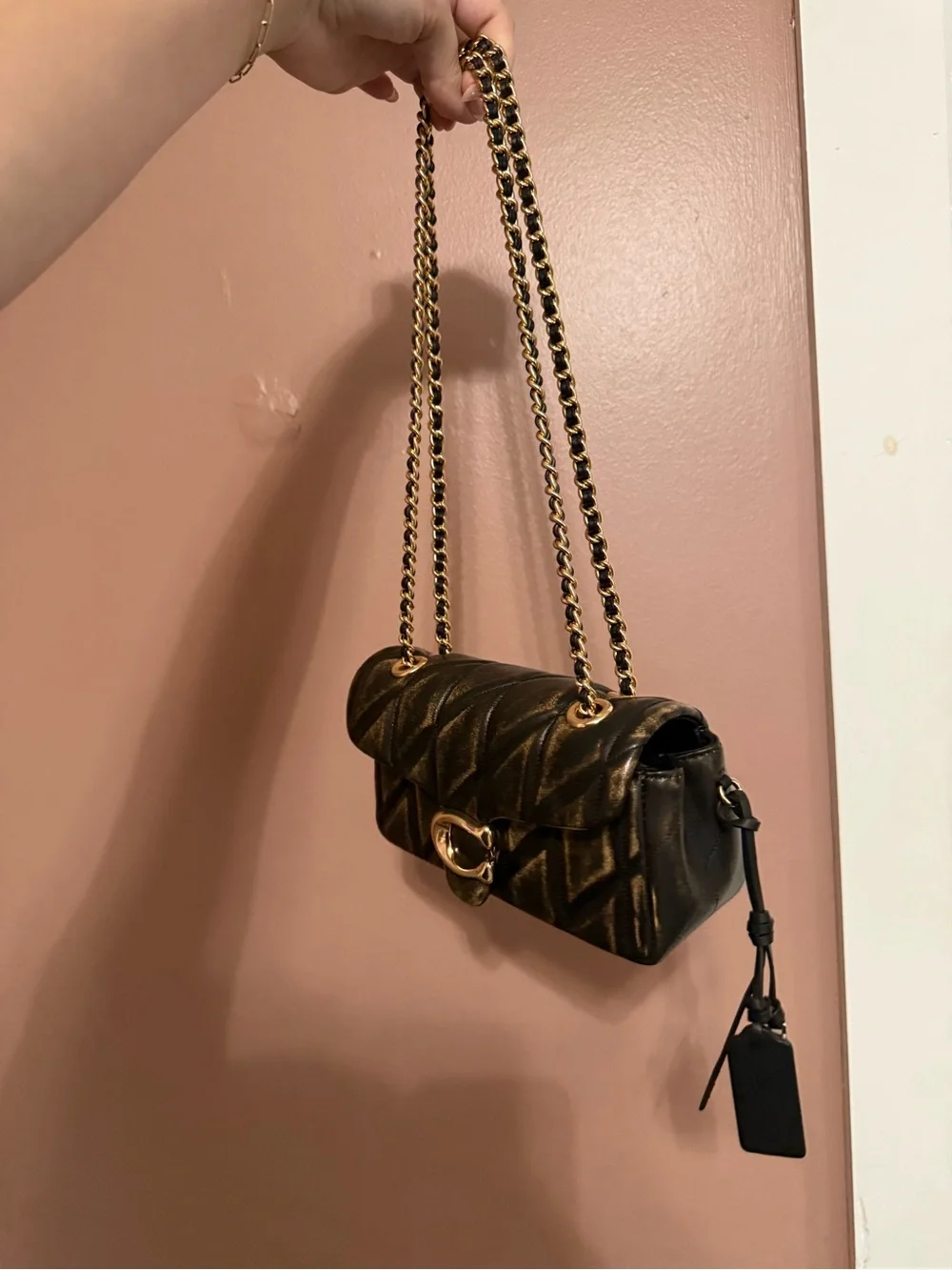 NWT COACH Quilted Loved Leather Tabby 20